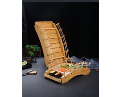 Japanse Sushi bridge - JinSho Design - Sushi Brug - #PROMO - Sushi eten op restaurant niveau - Hoogwaardig Bamboo - Goed voor +- 18 stuks Sushi -39cm x 18cm x 13cm