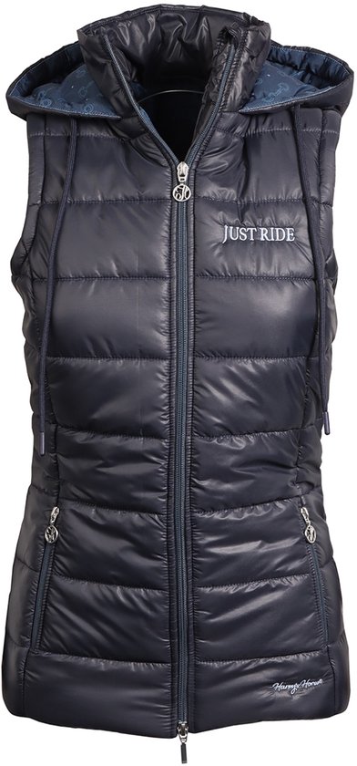 Gilet sans manches Harry 'Harry's Horse Harry's Horse Just Ride Retro Bleu foncé - L