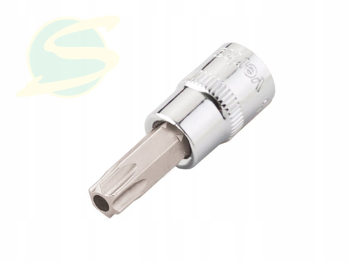 Dopsleutel Torx T25 met gat 1/4" aandrijving 37mm