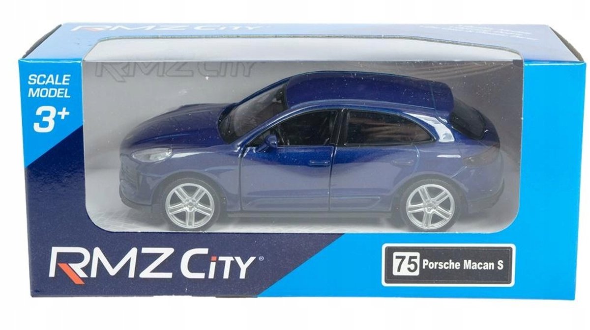 RMZ Porsche Macan S Dark Blue Modelauto Schaal 1:32