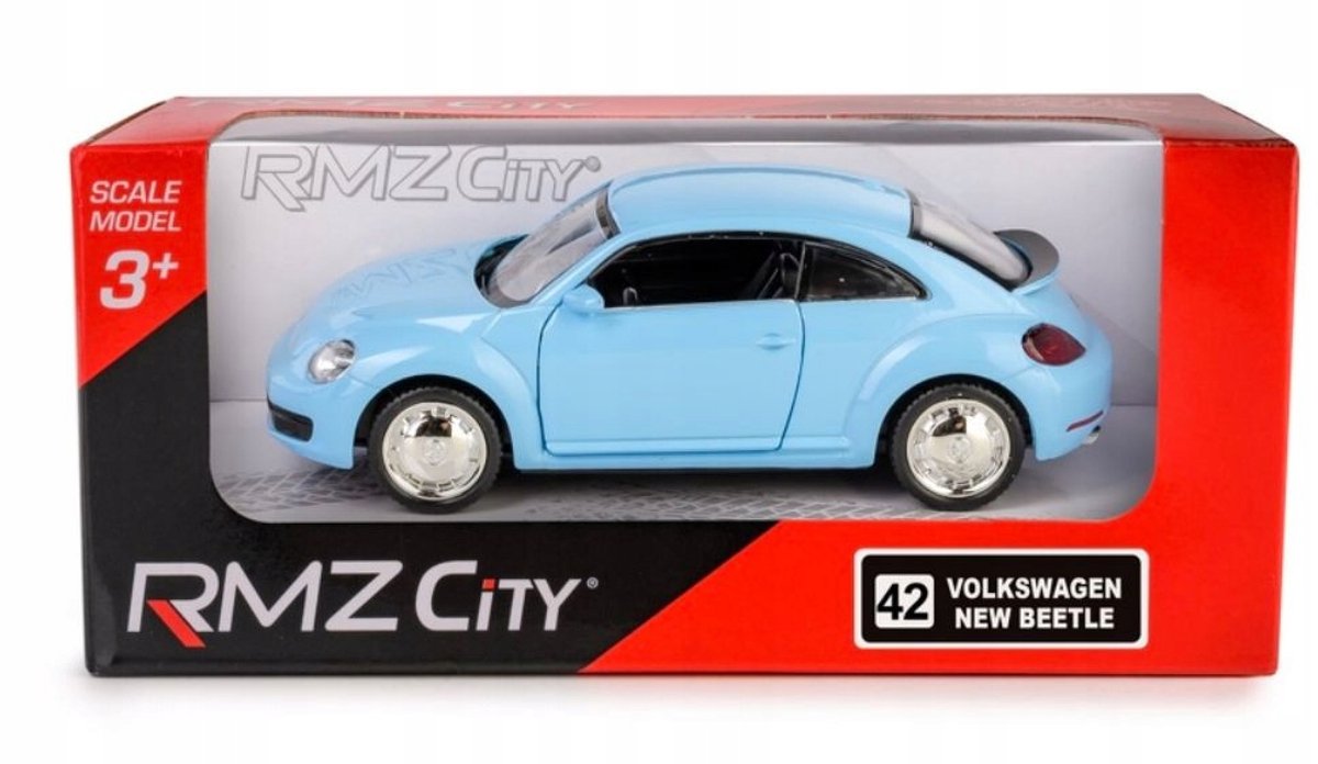 RMZ 5 VW New Beetle Blauw - Metalen speelgoedauto 1:32