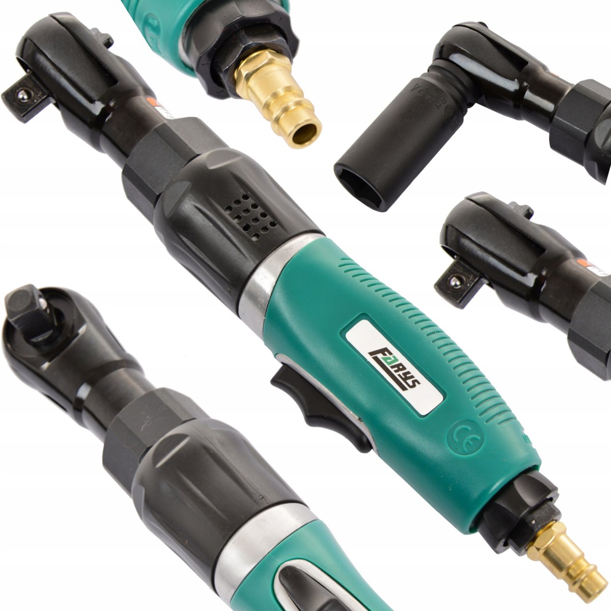 Pneumatische Ratelsleutel 1/2" Hoek 120Nm