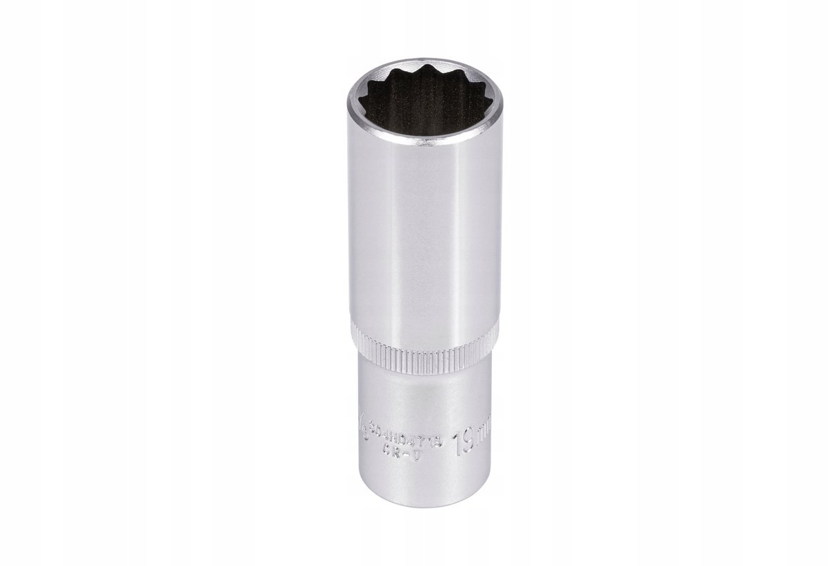 Dopsleutel 1/2" 12-kant 19mm Lang - Chroom-Vanadium