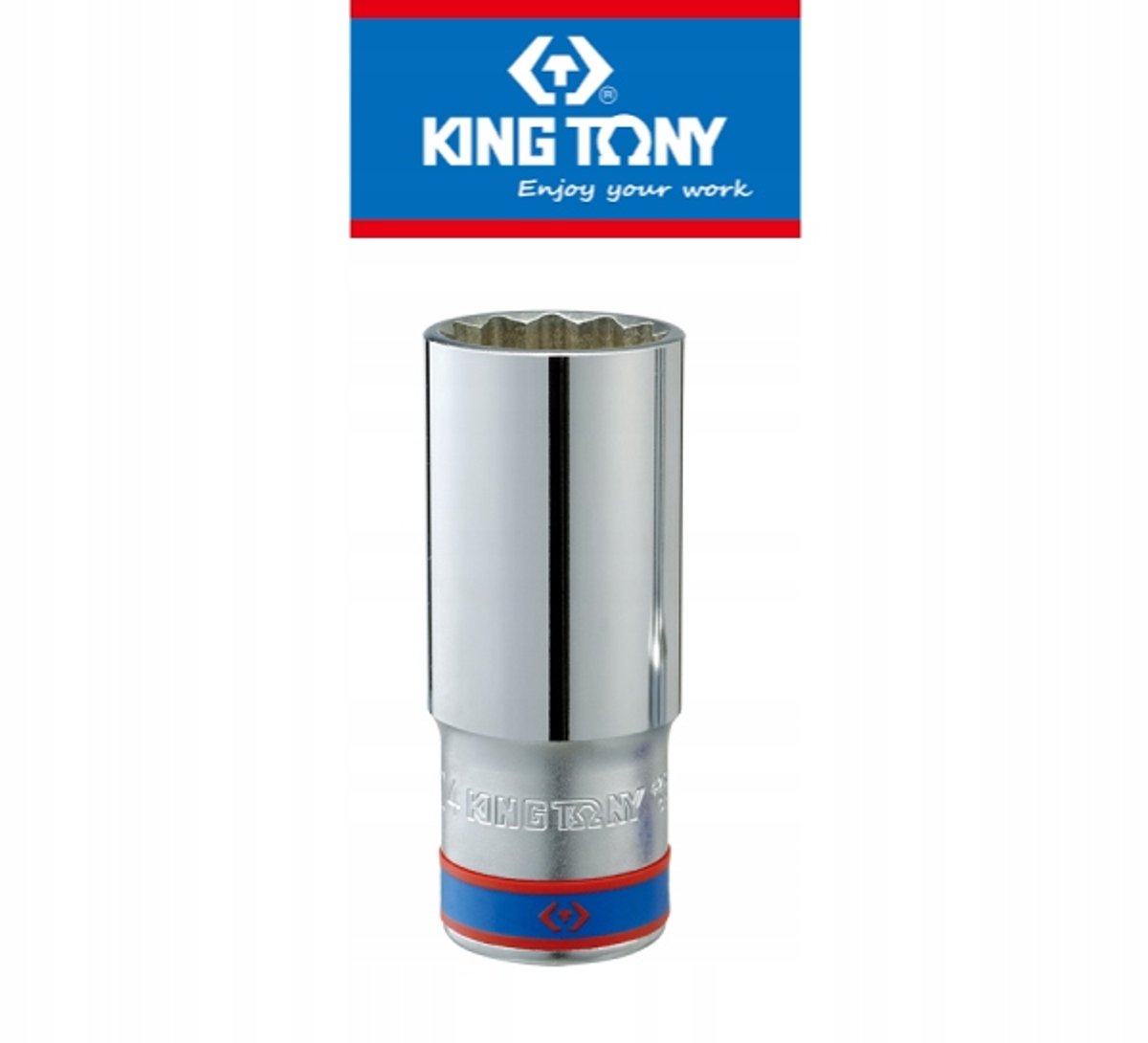 Lange 1/2" Dop 15mm 12-kant 77mm Chroom-Vanadium