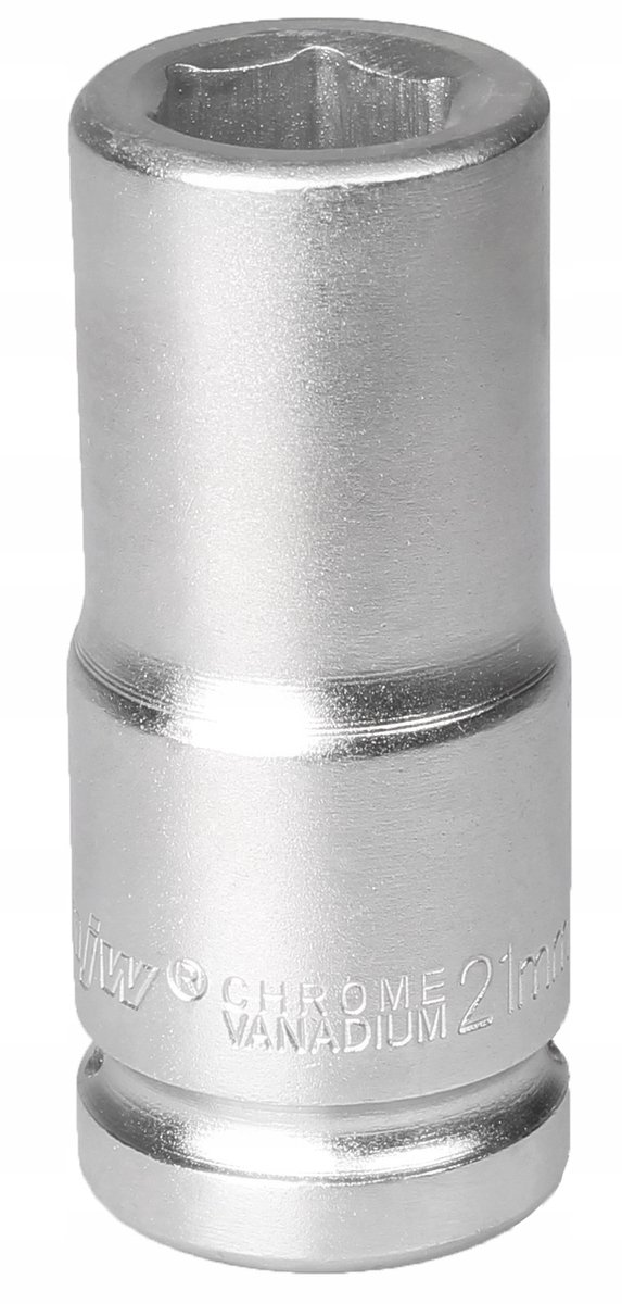 MJW Lange Dop 21mm 3/4" Cr-V Staal