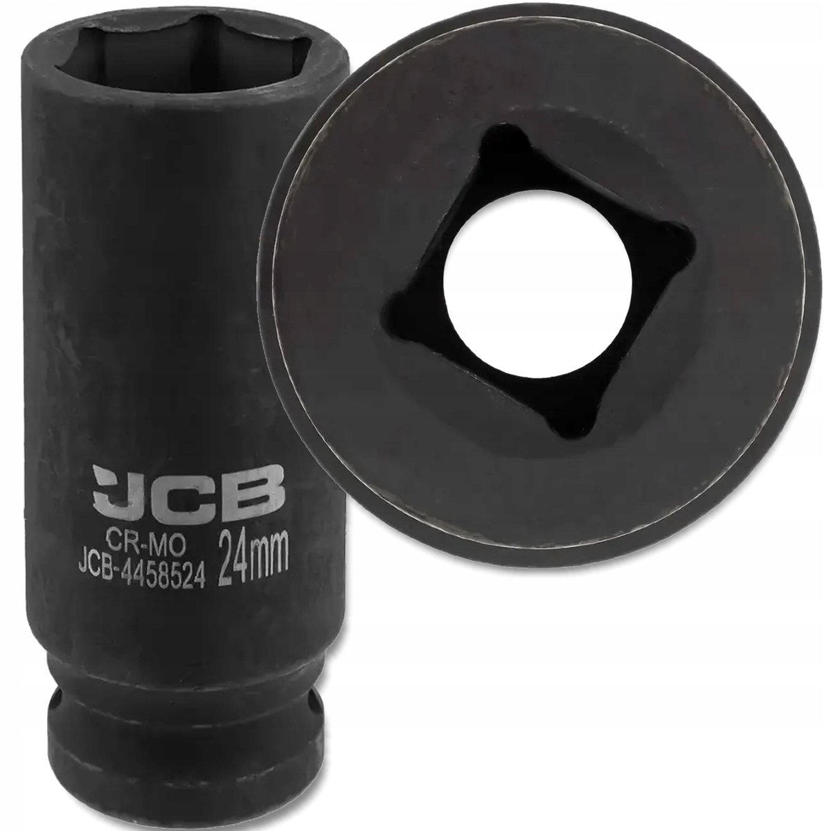 JCB Serie - Diepe Dopsleutel - 24mm - Cr-Mo Staal - 6-Kantig