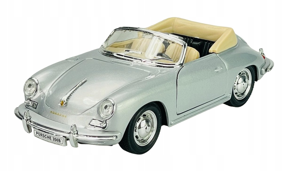 Welly Porsche 356B Zilver Metaal 1:24 Model Auto