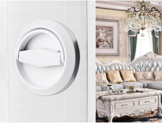 Allecto Plus - Poignée de porte encastrée en acier inoxydable pour porte de placard - Set de 2