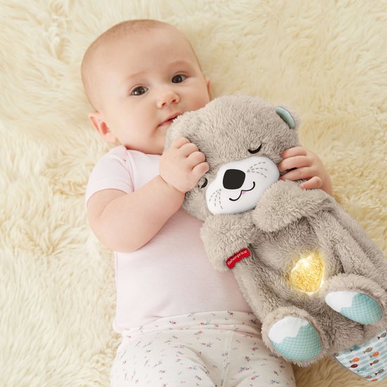 Fisher-Price Bedtijd Otter 30 cm - Baby speelgoed - 0 tot 6 maanden - Knuffel