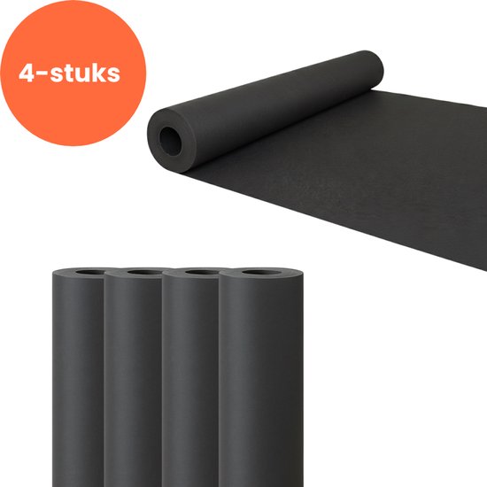 AVOID Stucloper Karton Grijs/Grijs – 4 × 50m² = 200m² – Gelamineerde Vloerbescherming – Extra Sterk 350gr/m² – 1,20m Breed