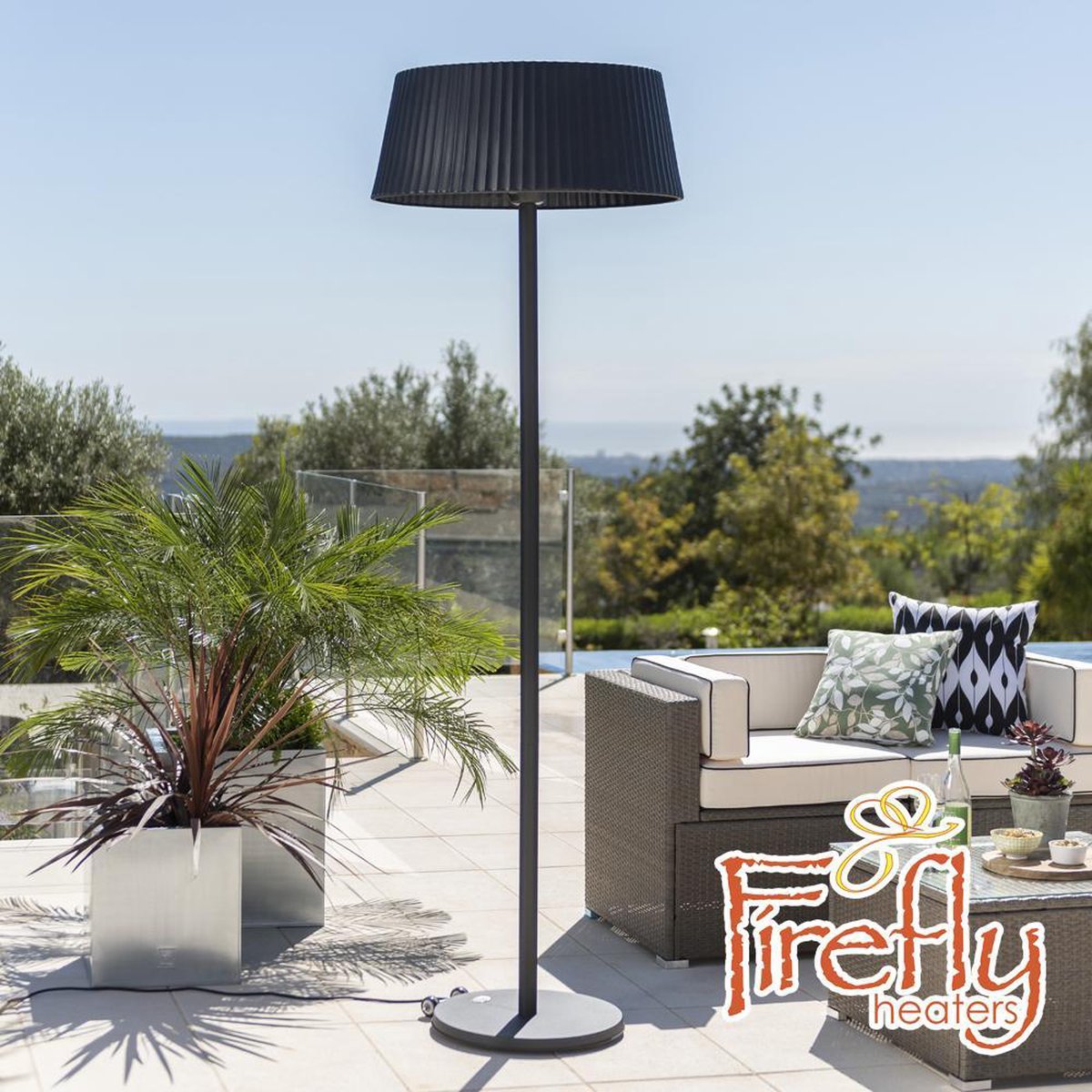 Firefly™ Elektrisch met Zwarte Zwarte Lampvoet -... | bol.com
