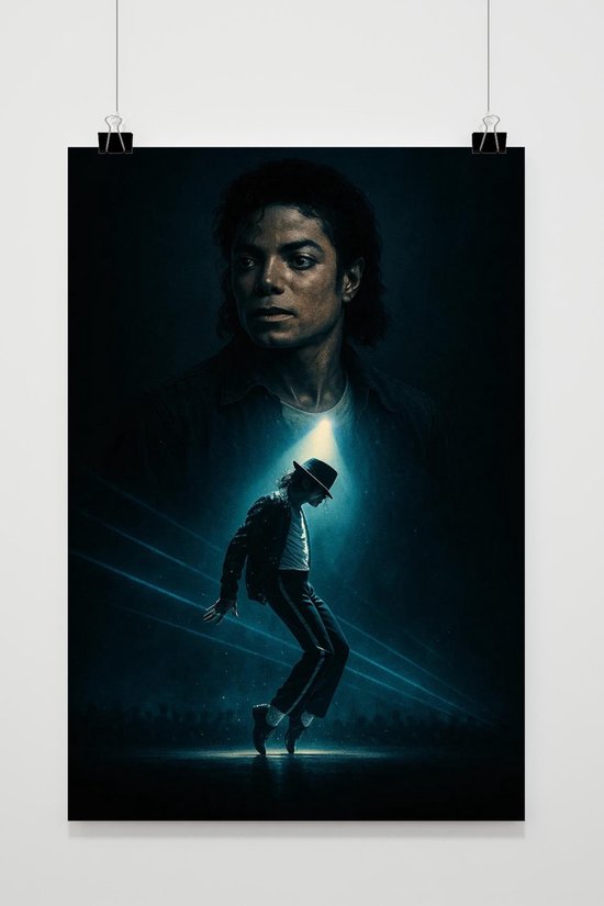 Michael Jackson Poster - Muziek Posters - Dans - Pop - Legende - Wanddecoratie Woonkamer - 180 gram papier - S6984WV - Formaat 50 x 70cm