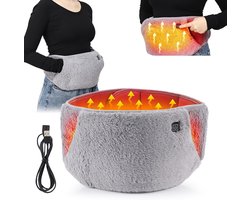 Menstruatie warmteband-Heupverwarmer met 3 warmtestanden - Heupverwarmer voor menstruatiepijn - Handverwarmer - tot 65°C - geschikt voor het verwarmen van handen, heupen en buik