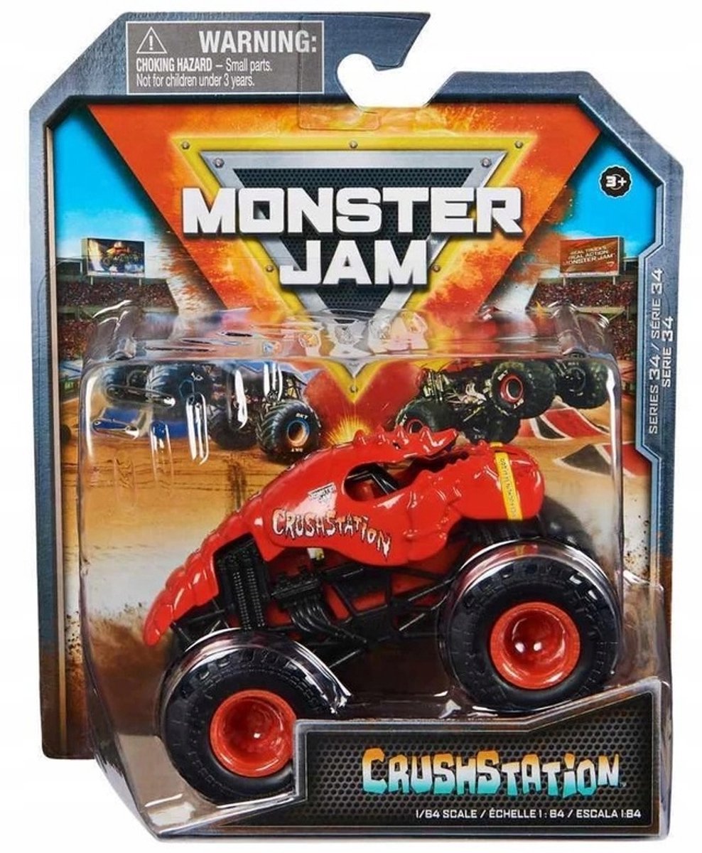 Monster Jam Crushstation Truck Schaal 1:64 Die-Cast Speelgoedauto