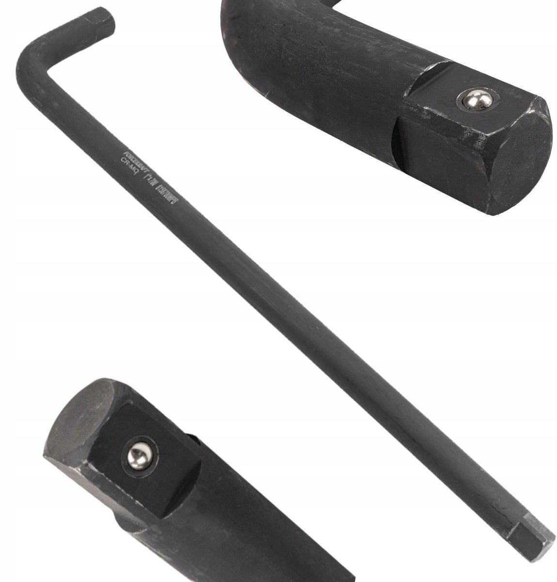 Dubbelzijdige L-sleutel 700mm 1" slagvast Cr-Mo