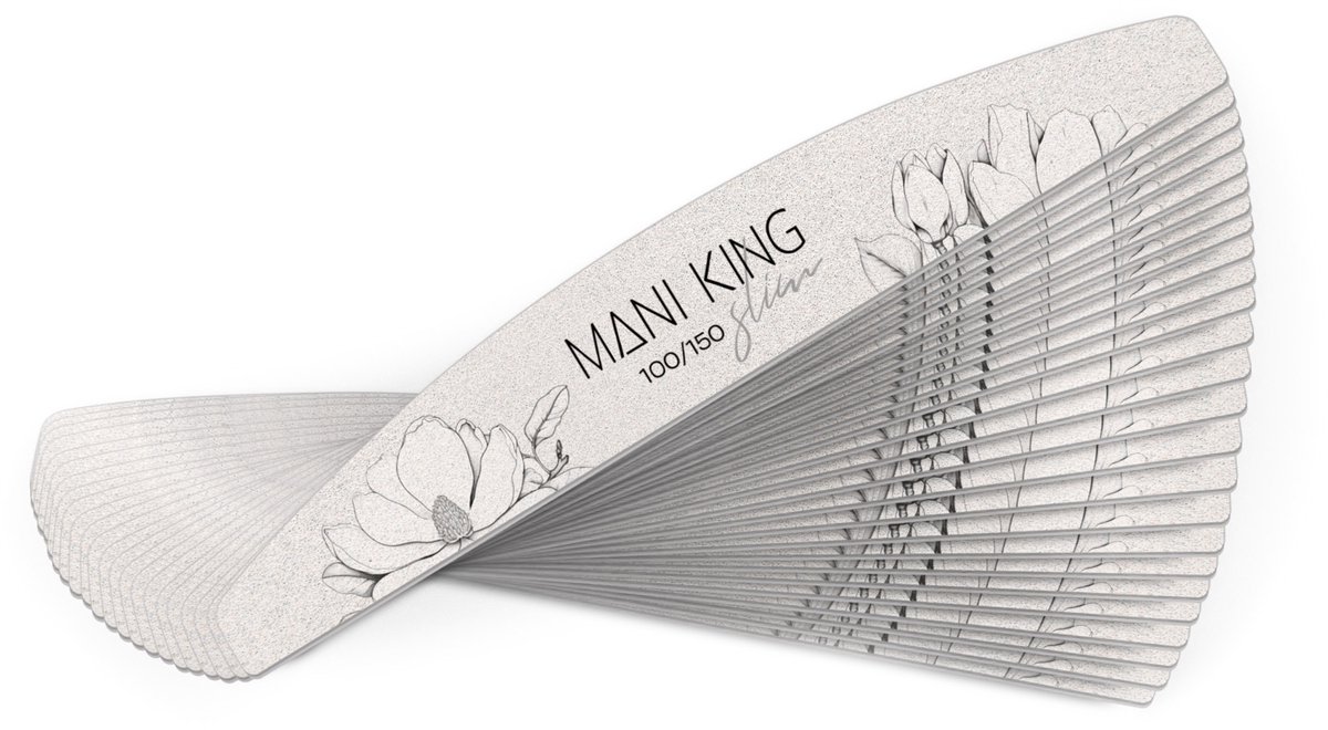 Mani King Nagelvijl Crescent 100/150 Slim - 25 Stuks