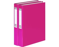 2x VauPe Ringband A4 40mm Roze - 4 Ringbanden