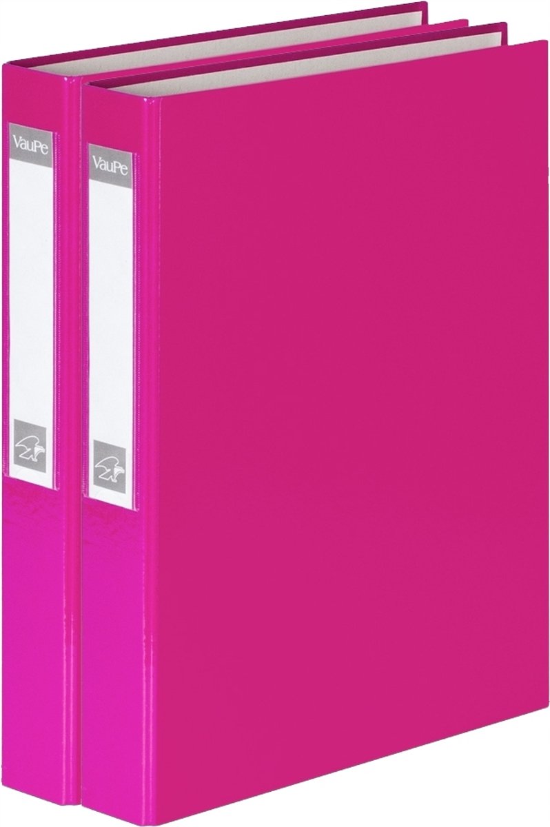 2x VauPe Ringband A4 40mm Roze - 4 Ringbanden
