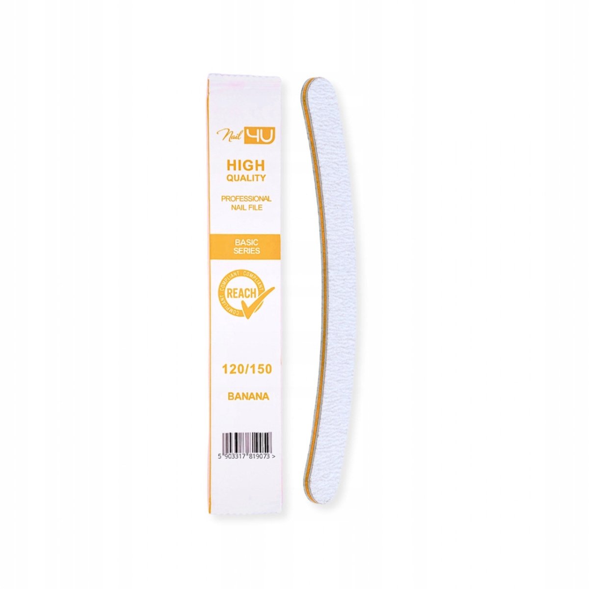 Nail4u BASIC III Banan Nagelvijl 120/150 - Professioneel & Hygiënisch