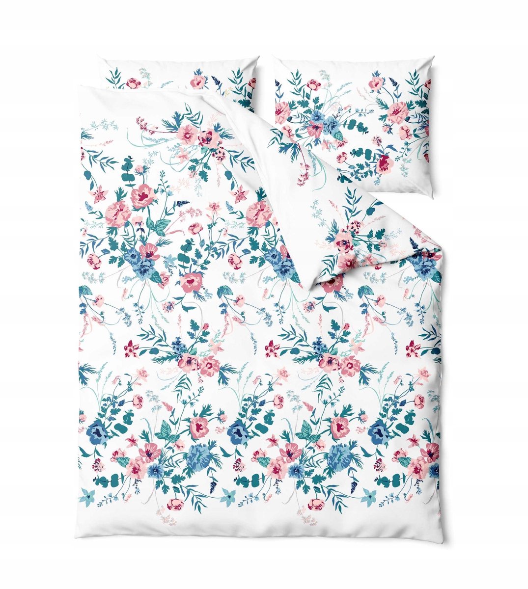 ZARATEX Katoenen Dekbedovertrekset 160x200 cm - Bloemendesign