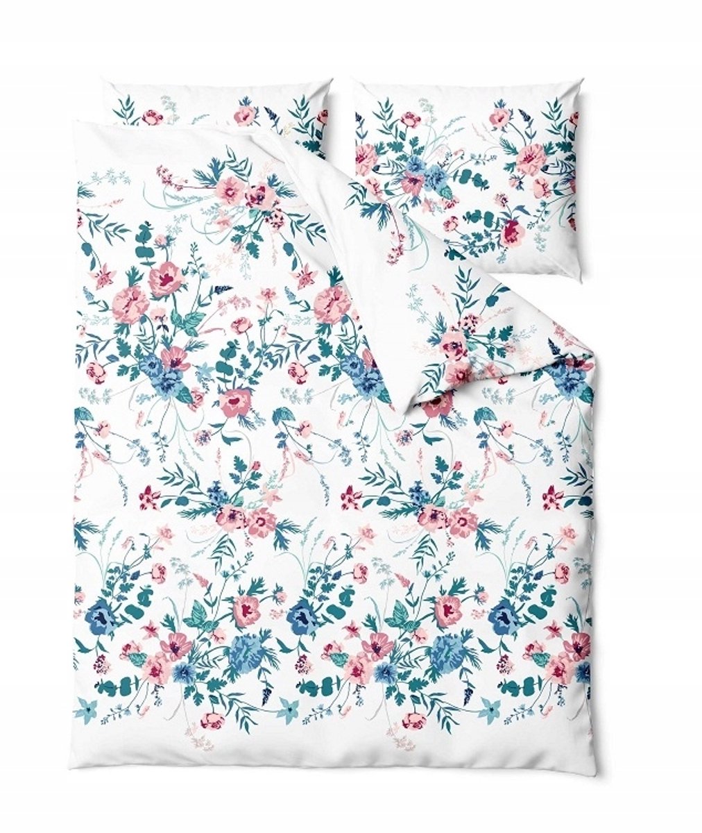 ZARATEX Katoenen Dekbedovertrekset 140x200cm "Garden" Bloemen