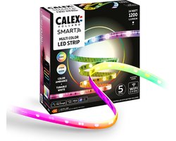 Calex Smart LED Strip - 5M, Slimme Lichtstrip, RGBIC+CCT, App bedienbaar, Binnengebruik, 24W