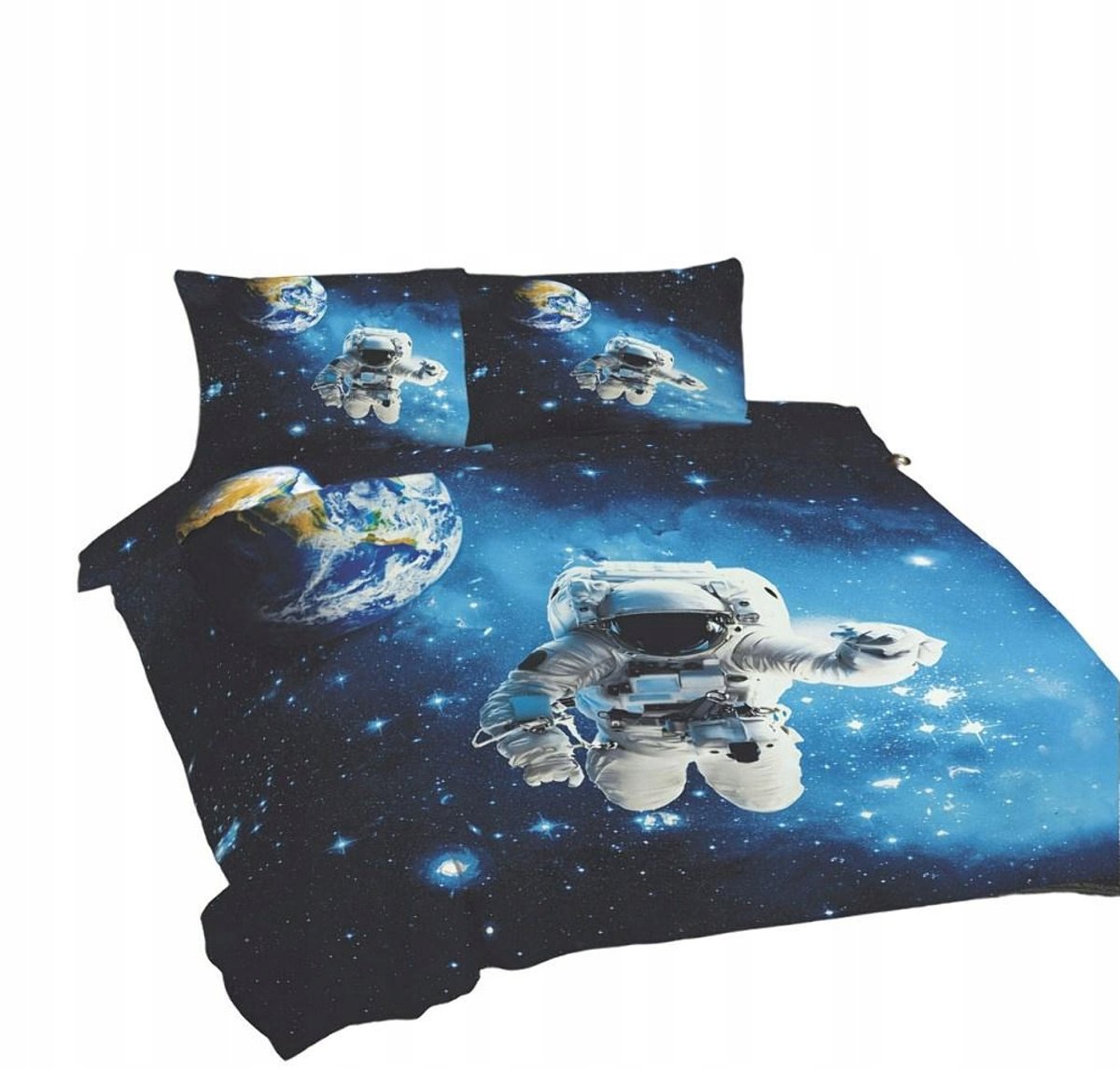 Dekbedovertrek 160x200 Katoen Kosmos Zwart Blauw Universeel Matex