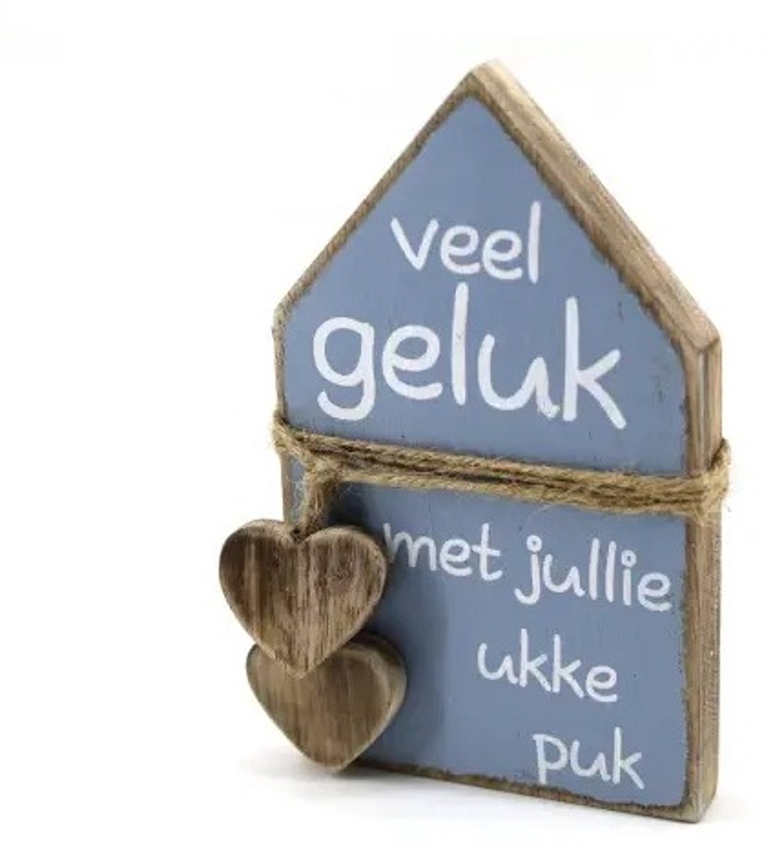 Kraamcadeau - Huisje - 20x12.5 cm - Geschenk - Baby - Jongen