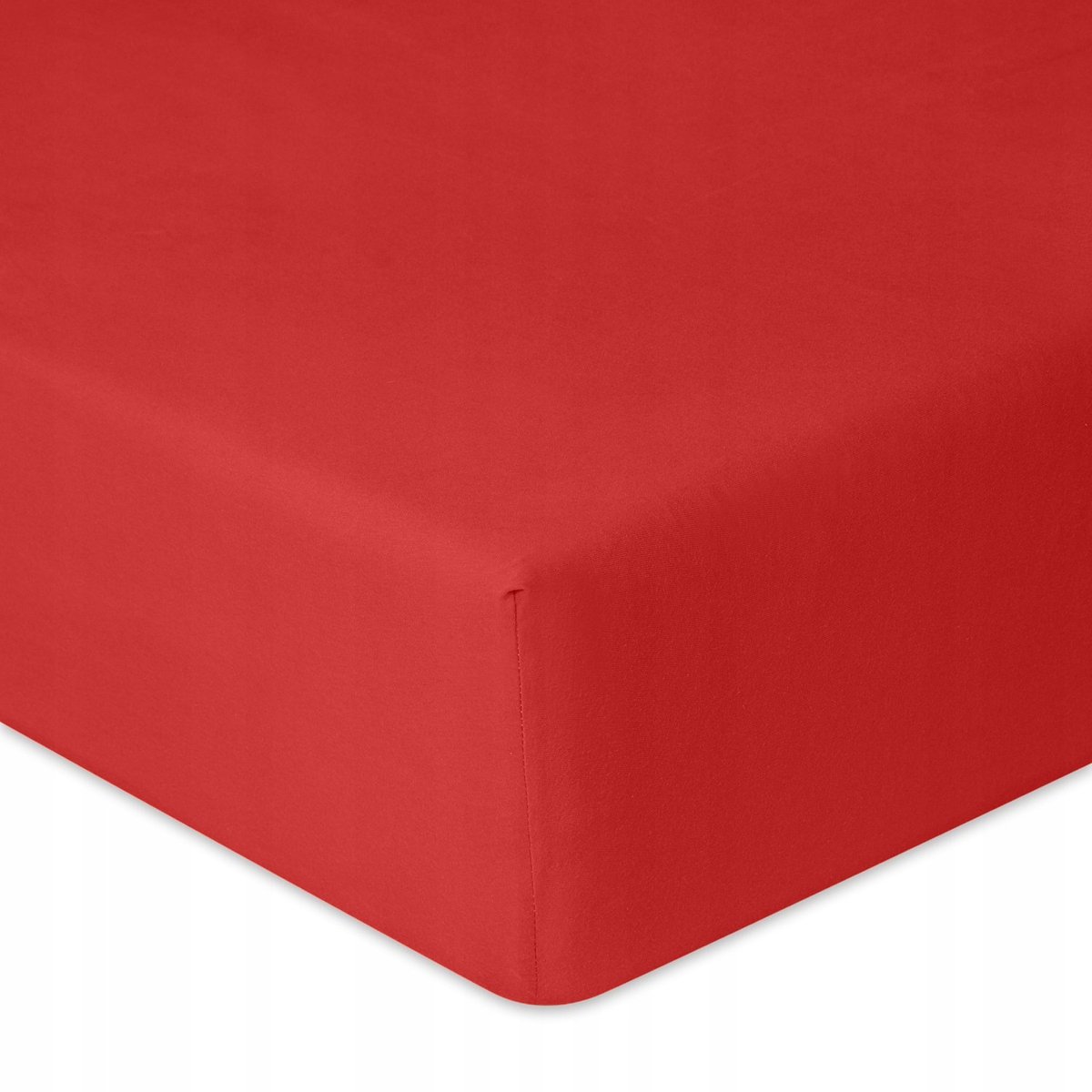 Jersey Hoeslaken met Elastiek - 120x200cm - Premium Kwaliteit - Rood
