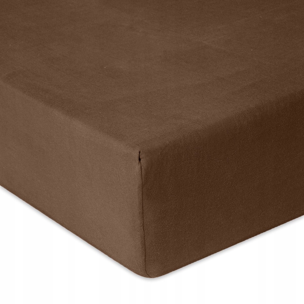 Jersey Hoeslaken met Elastiek 110/120x190/200cm Premium Bruin