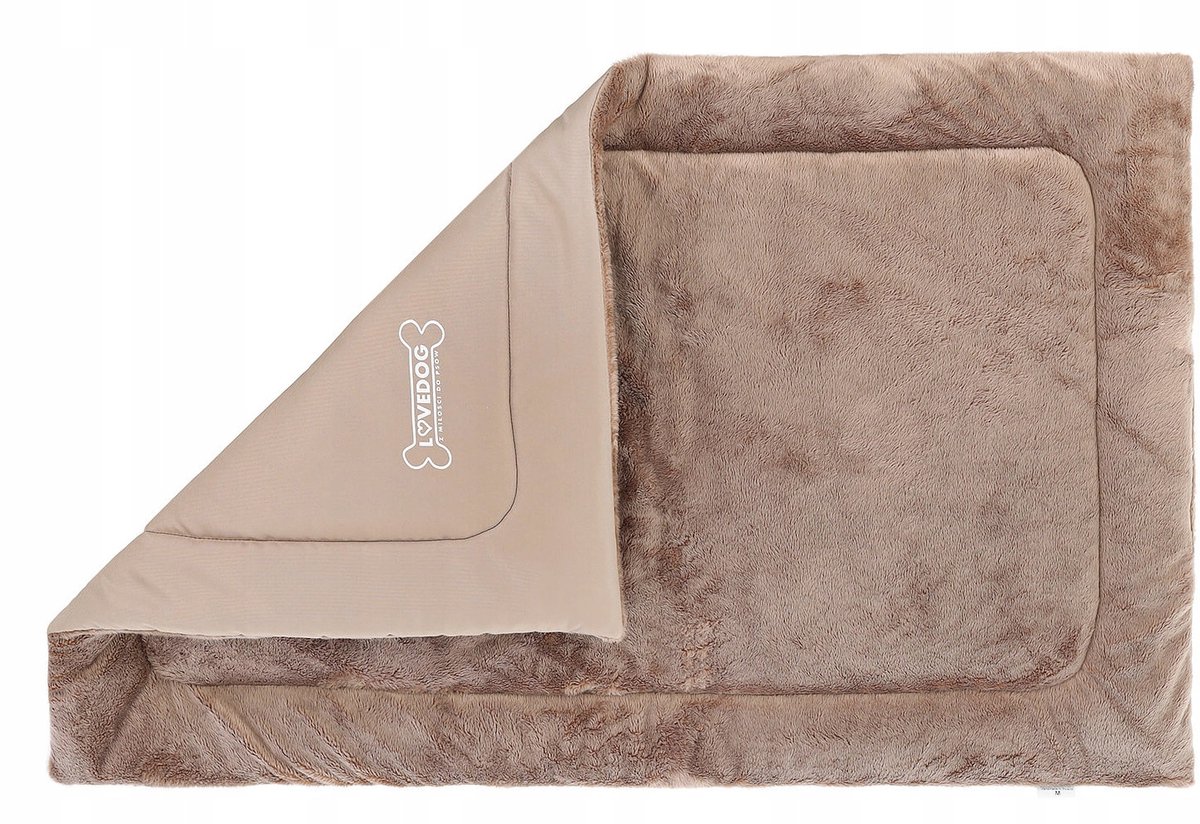 Lovedog Hondenkussen L - Waterdicht, Wasbaar, Beige/Goud