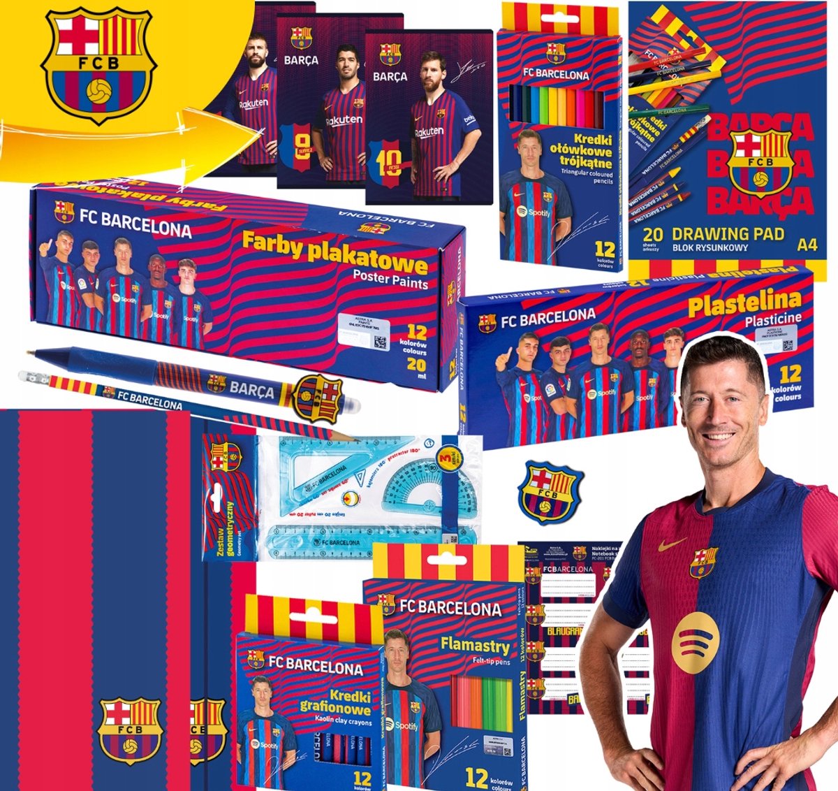 FC Barcelona Schoolset - 19 Delen | Astra