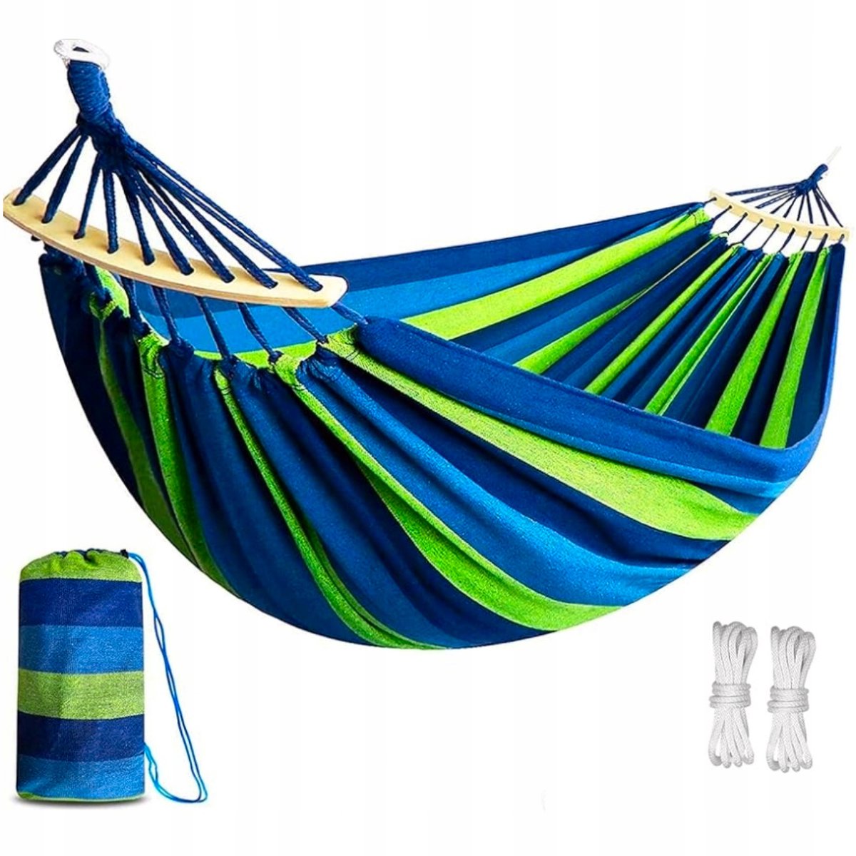 XXL dubbele hangmat met sleepzak - sterk en comfortabel