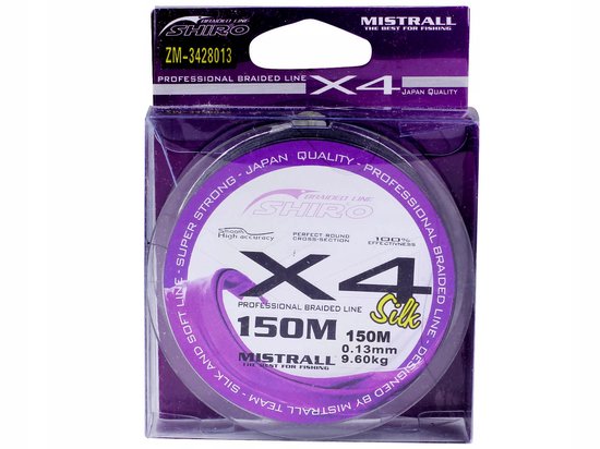 Mistrall Shiro X4 Vlechtlijn 150m Zwart 0.10mm van Mistrall — afbeelding 4