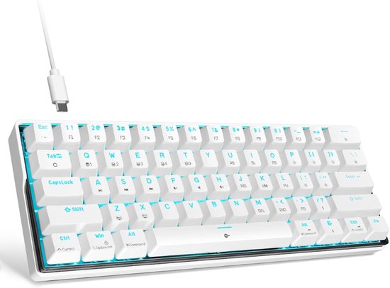 White-Label® Mechanical Keyboard - Mechanisch Toetsenbord Gaming - Wit