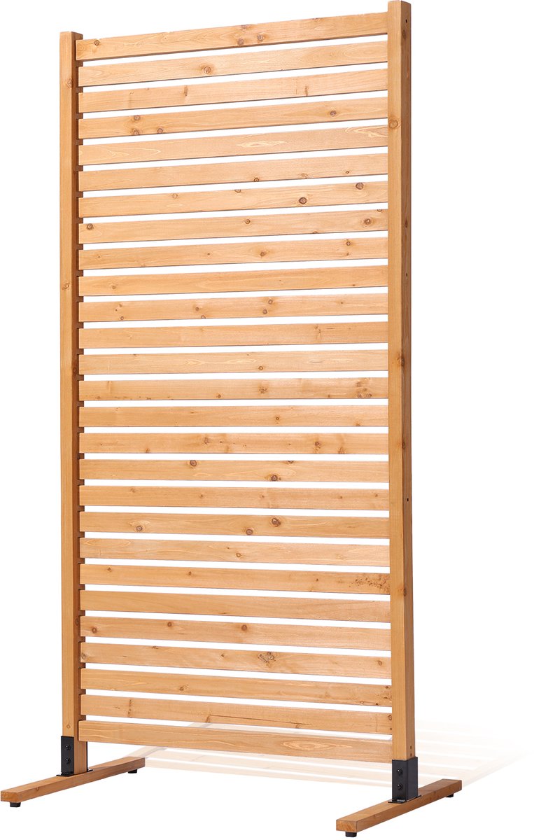 Vevor Paravent Room Divider Privacy Scherm Scheidingswand Hout Vrijstaand 91x6.3x187cm Natuurlijk hout