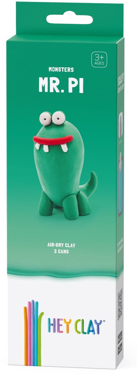 HEY CLAY Mr. Pi Monster Kleiset - 3 Knipperen