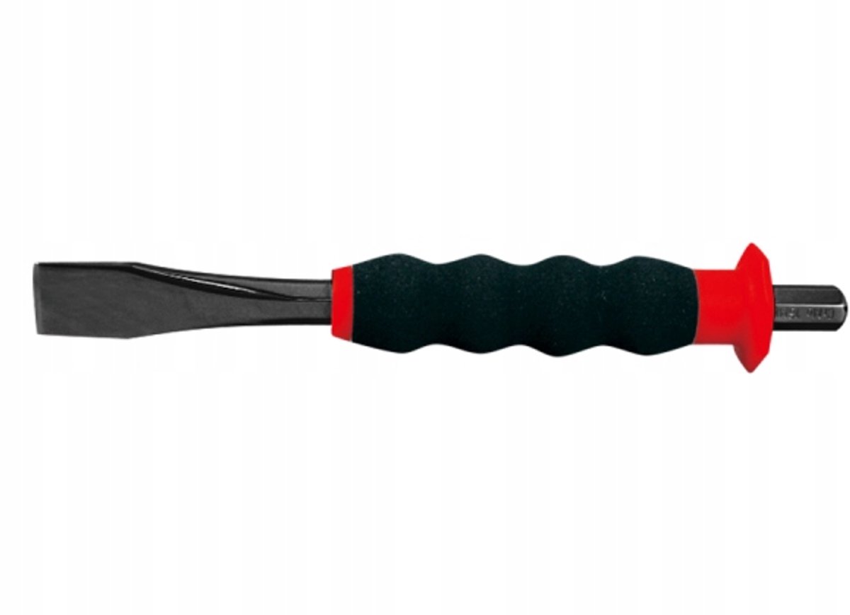 King Tony Doorslagbeitel met Rubberen Handvat 18mm x 190mm
