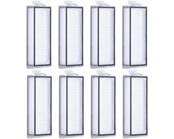 PromoHome 8 stuks HEPA-filters compatibel met Roborock Q5 Max+/Q7 Max/ Q7 Max+/ Q7/ Q7+/ Q8 Max/ Q8 Max+/Q5 Pro/Q5 Pro+/ T8