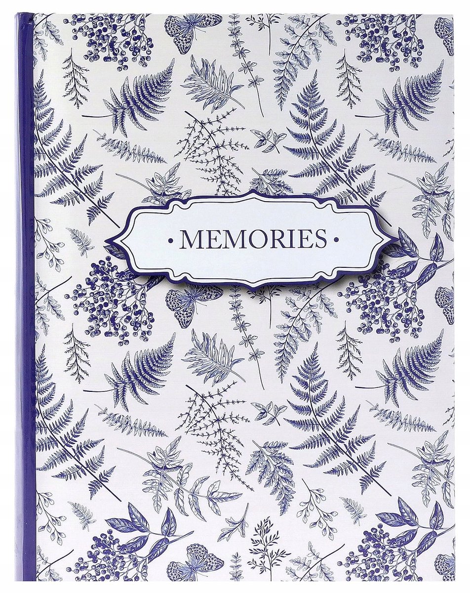 Fotoalbum 10x15 cm, 200 foto's, met beschrijvingsruimte, bloemenprint