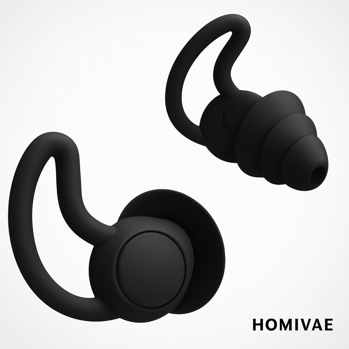 Homivae - Oordoppen Slapen – 40dB Geluidsdemping – Comfortabele Siliconen Oordopjes tegen Snurken, Zwemmen & Festivals – Herbruikbare Sleep Plugs