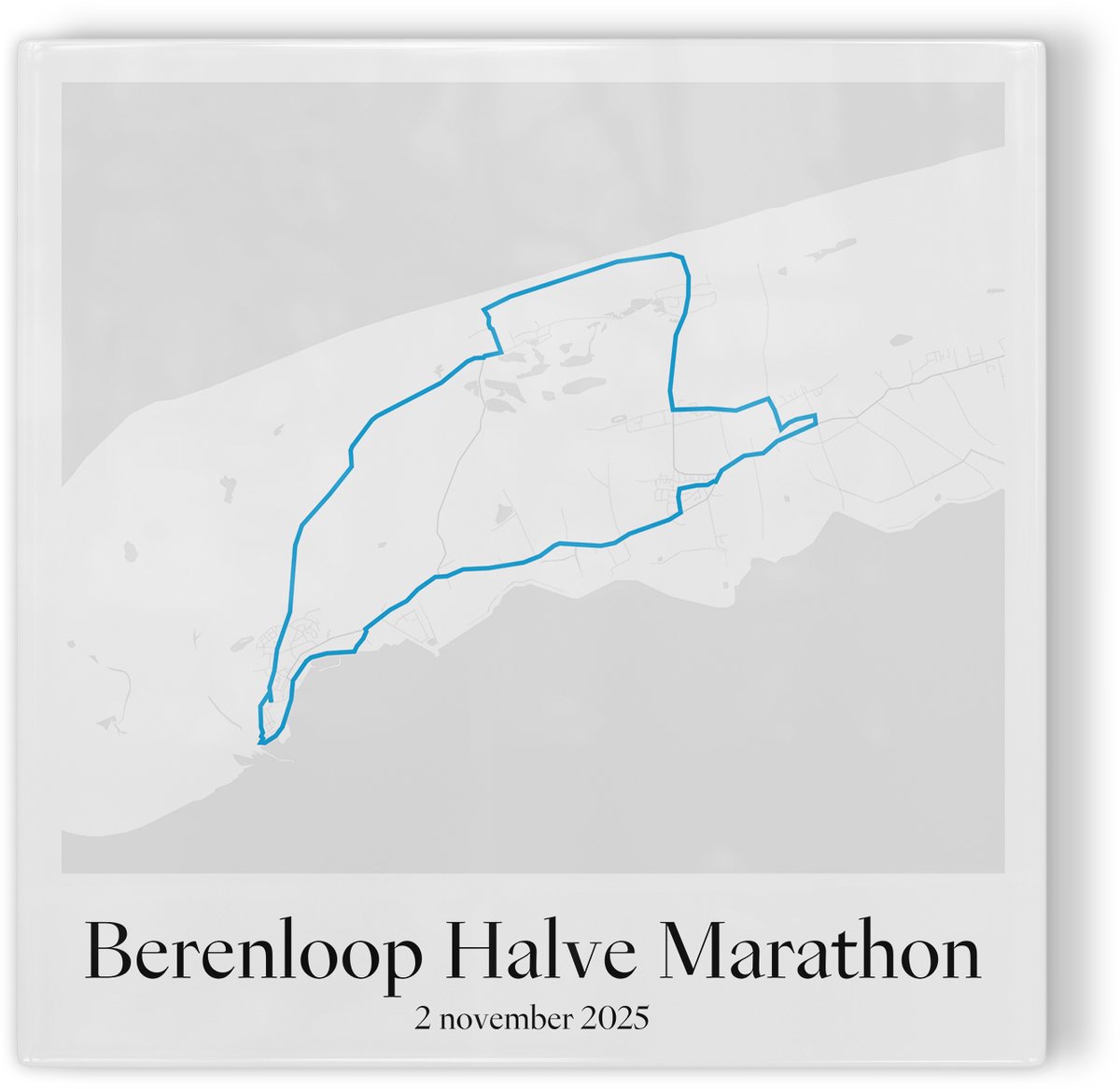 Tegeltje Berenloop halve Marathon wit