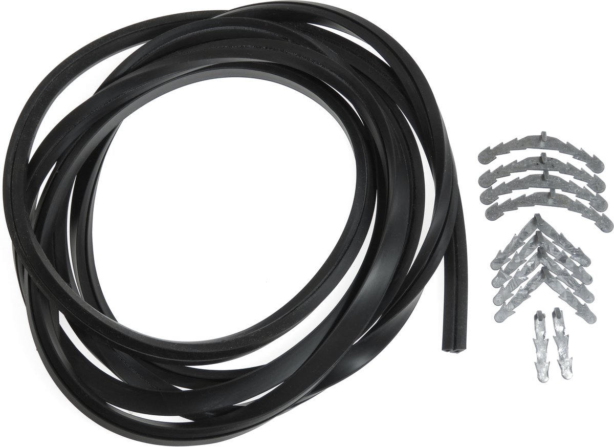 Dparts ovendeurdichting universeel - set met 10 bevestigingshaakjes - oven deur rubber - deurrubber - ovenrubber - deurdichting ovendeur