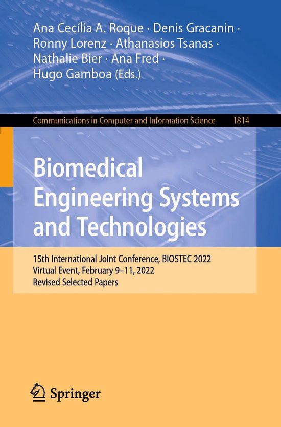 Springer Nature Proceedings Computer Science - Biomedical En ... - cover