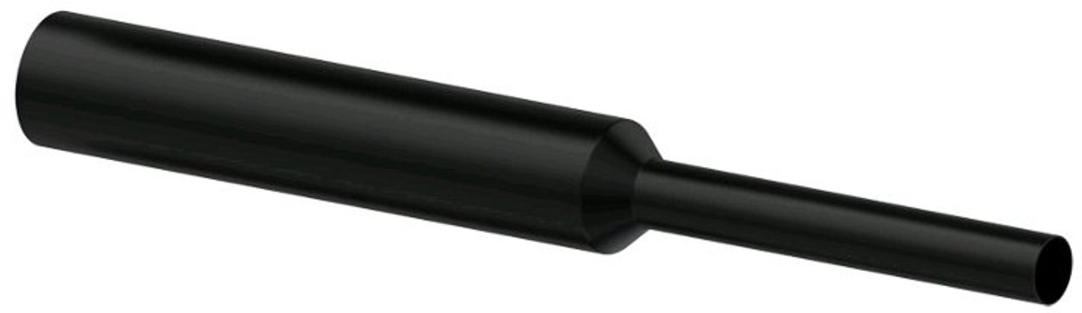 Procab ACS122-B krimpkous zwart 0.5 m, 22 mm (6 stuks)
