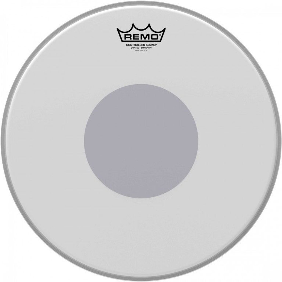 Remo BE-0114-10 Emperor Coated 14 inch drumvel, Black Dot