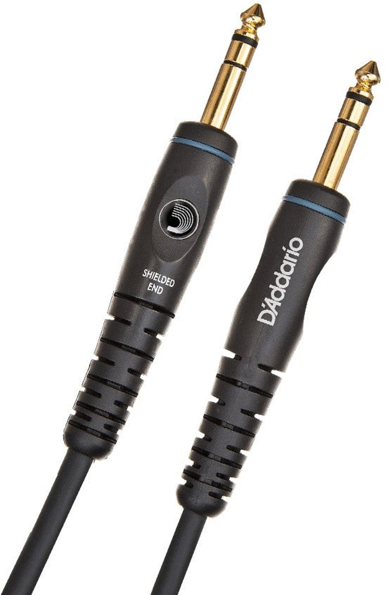 D'Addario PW-GS-10 Custom Series instrumentkabel 6.35 jack stereo 3 m