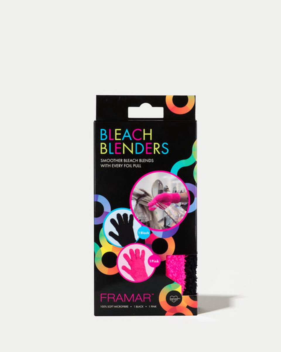 Bleach Blenders Microfibre Gloves -2pack Black & Pink