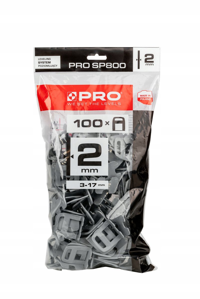 PRO-SP800 Tegellevelsysteem Clips 2mm - 100 st