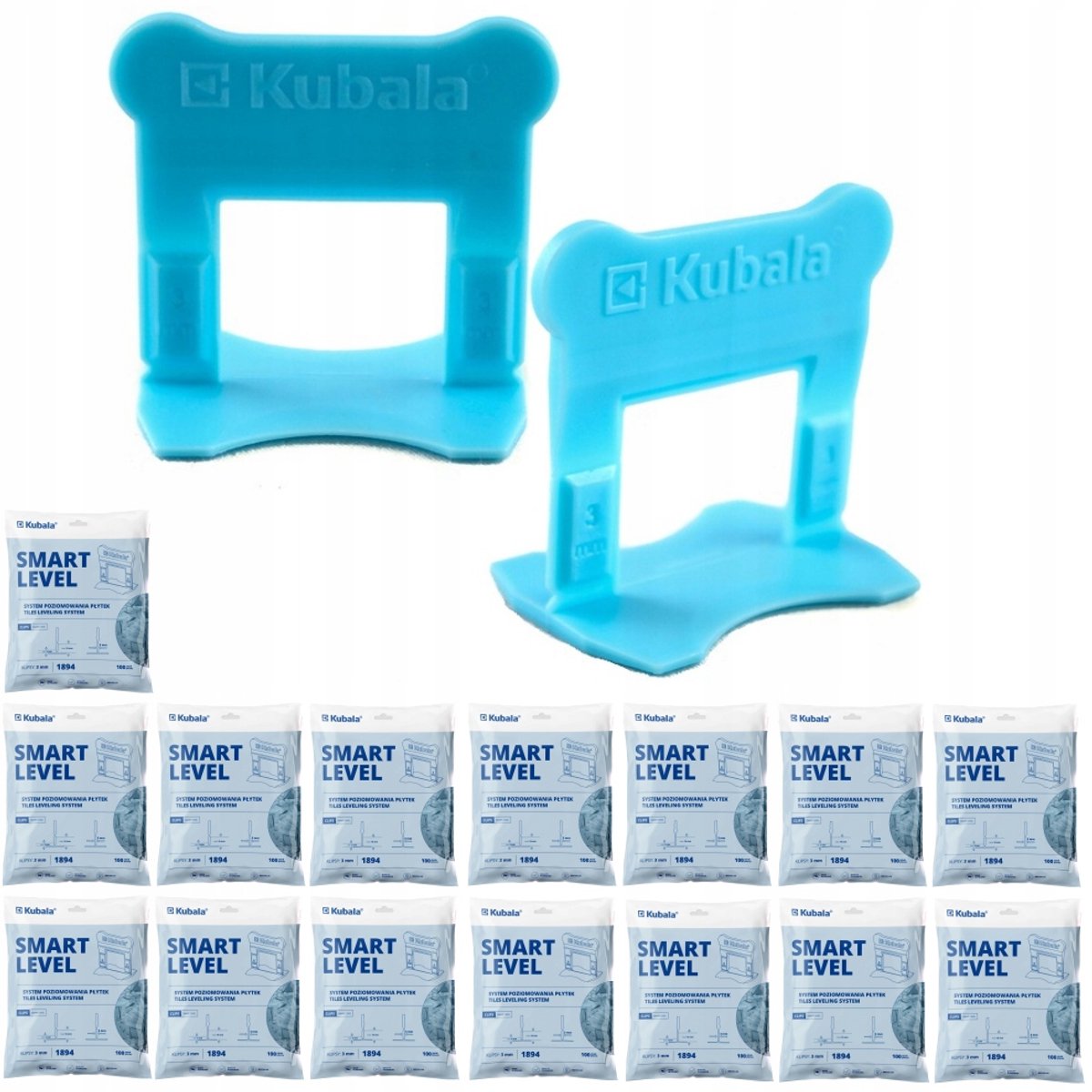 Kubala Smart Level Clips voor Tegels - 3mm - Set van 1500 stuks